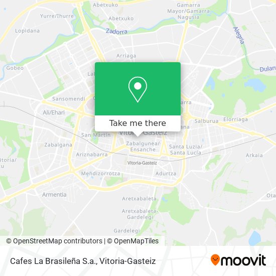 Cafes La Brasileña S.a. map