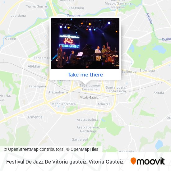 mapa Festival De Jazz De Vitoria-gasteiz