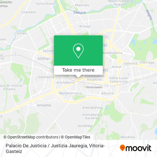 mapa Palacio De Justicia / Justizia Jauregia