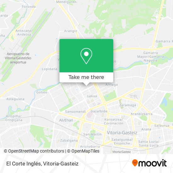 mapa El Corte Inglés