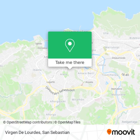 Virgen De Lourdes map