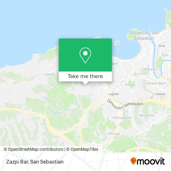 mapa Zazpi Bar