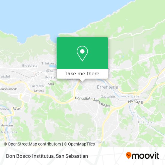 Don Bosco Institutua map