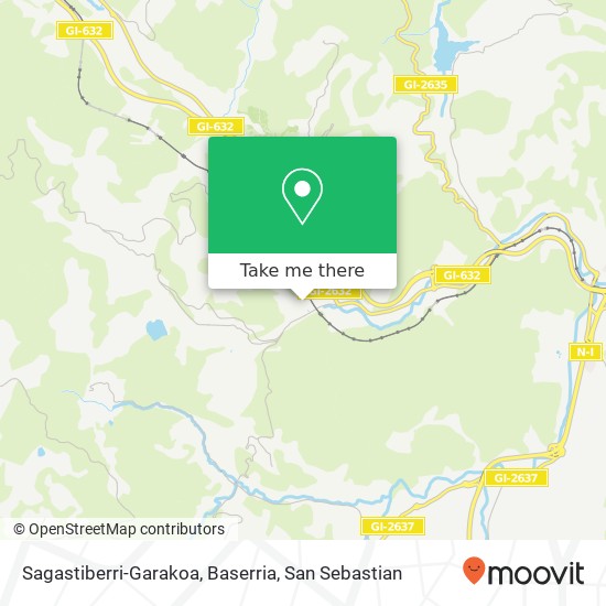 mapa Sagastiberri-Garakoa, Baserria