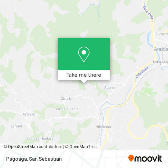 Pagoaga map