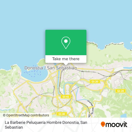 La Barberie Peluquería Hombre Donostia map