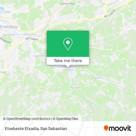 mapa Etxebeste Etxadia