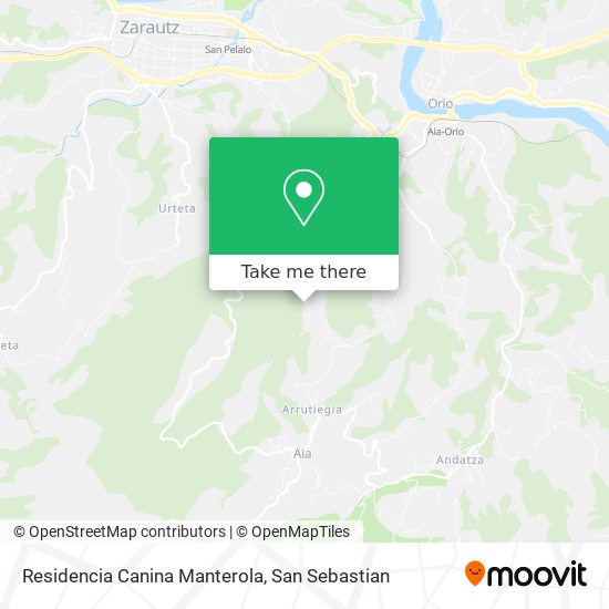 mapa Residencia Canina Manterola