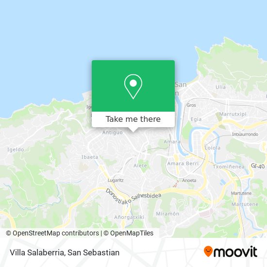 Villa Salaberria map