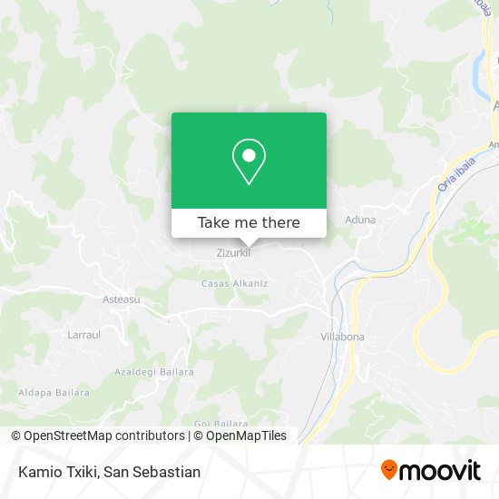 mapa Kamio Txiki