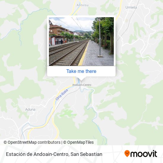 Estación de Andoain-Centro map