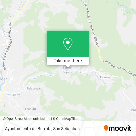 mapa Ayuntamiento de Berrobi