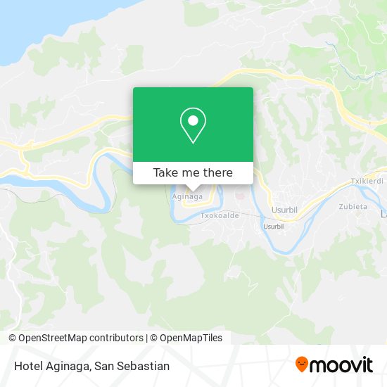 Hotel Aginaga map