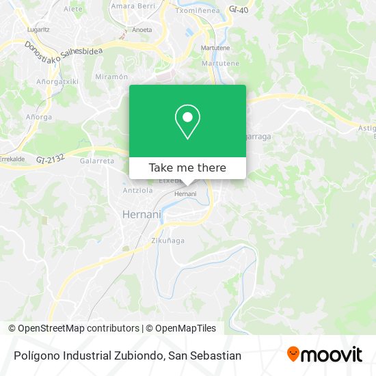 Polígono Industrial Zubiondo map