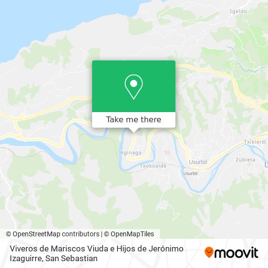 mapa Viveros de Mariscos Viuda e Hijos de Jerónimo Izaguirre