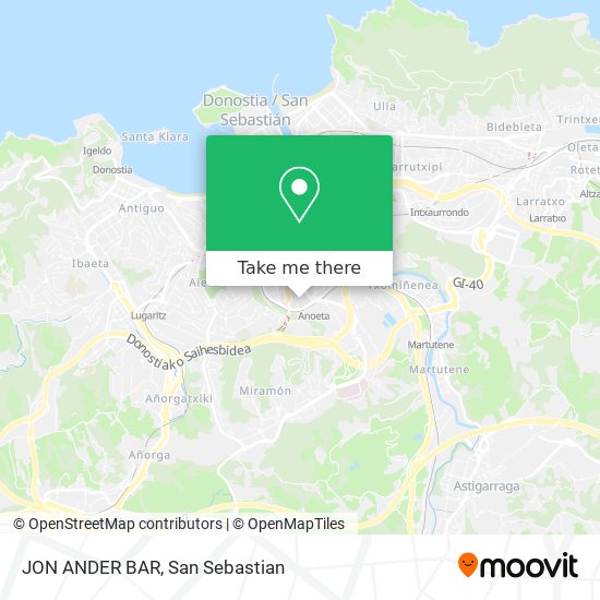 JON ANDER BAR map