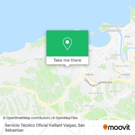 Servicio Técnico Oficial Vaillant Vaigas map