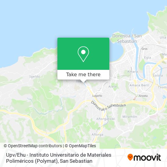 Upv / Ehu - Instituto Universitario de Materiales Poliméricos (Polymat) map