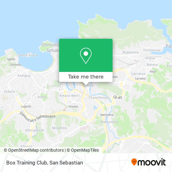 Box Training Club map