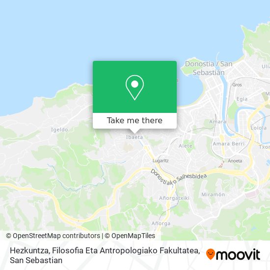 Hezkuntza, Filosofia Eta Antropologiako Fakultatea map