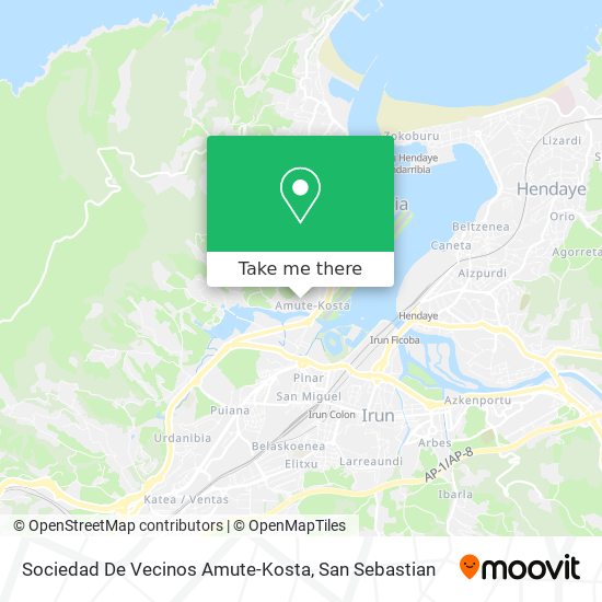 mapa Sociedad De Vecinos Amute-Kosta