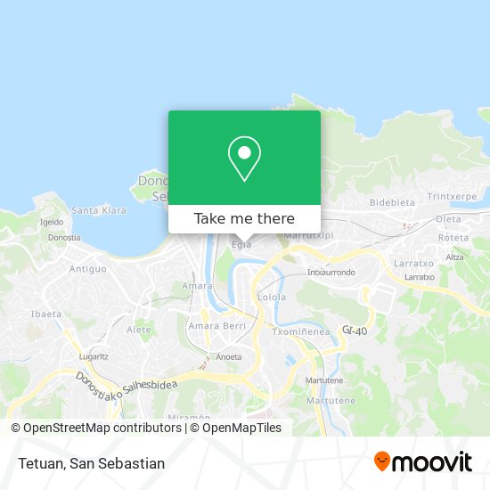 mapa Tetuan