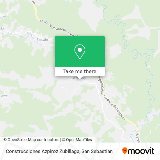 mapa Construcciones Azpiroz Zubillaga