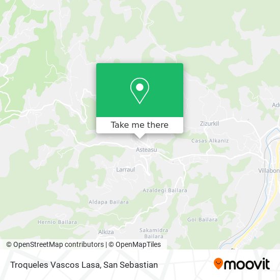 Troqueles Vascos Lasa map