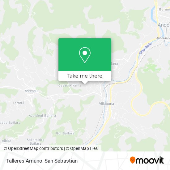 Talleres Amuno map