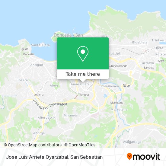 Jose Luis Arrieta Oyarzabal map