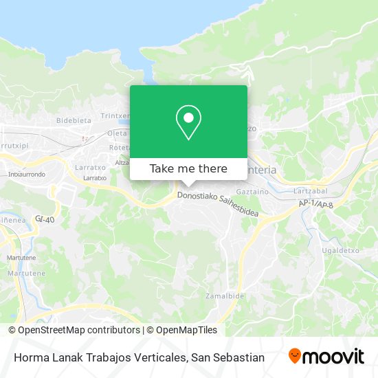 mapa Horma Lanak Trabajos Verticales