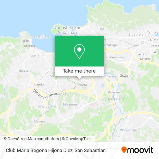 Club Maria Begoña Hijona Diez map