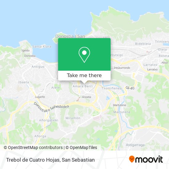 Trebol de Cuatro Hojas map