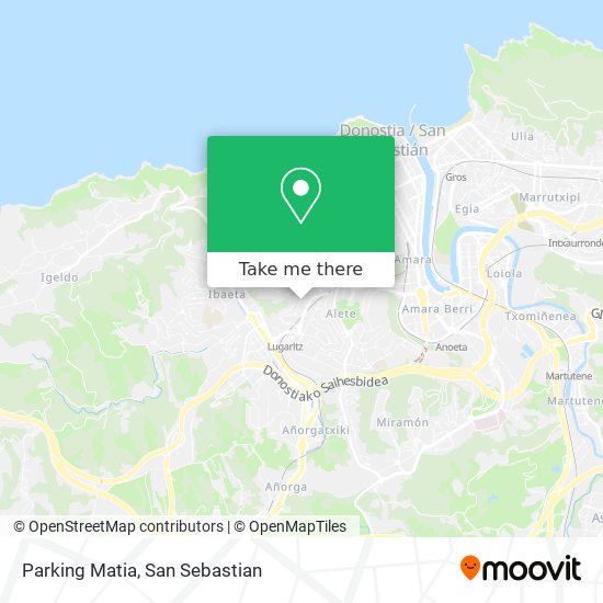 mapa Parking Matia