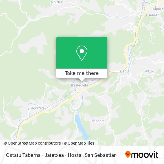 mapa Ostatu Taberna - Jatetxea - Hostal