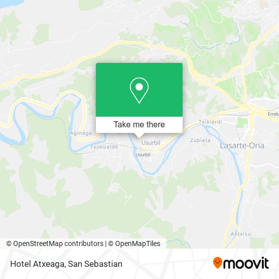 mapa Hotel Atxeaga