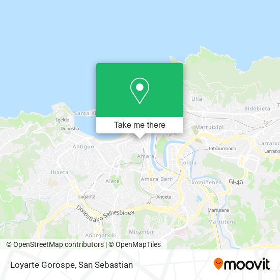 Loyarte Gorospe map