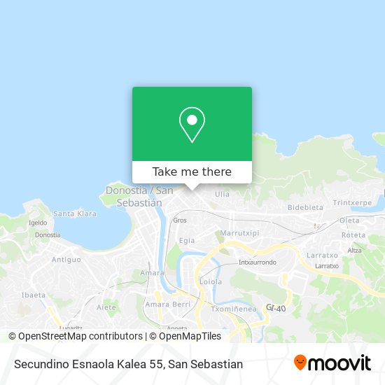 Secundino Esnaola Kalea 55 map