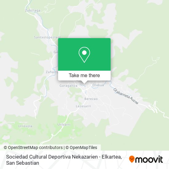 mapa Sociedad Cultural Deportiva Nekazarien - Elkartea