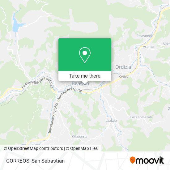 mapa CORREOS