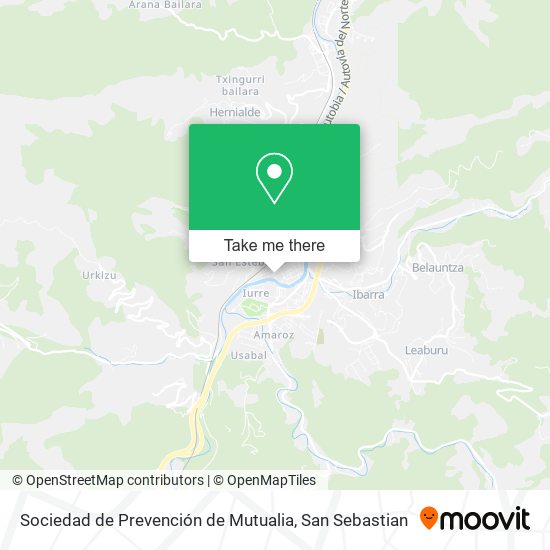 Sociedad de Prevención de Mutualia map