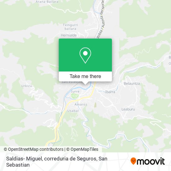 mapa Saldias- Miguel, correduria de Seguros