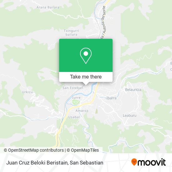 Juan Cruz Beloki Beristain map