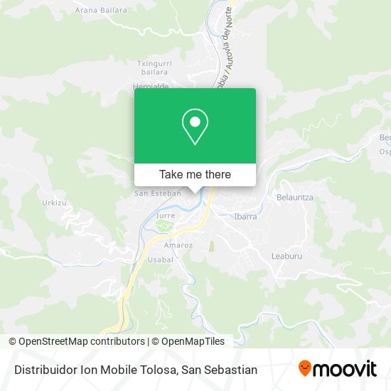 Distribuidor Ion Mobile Tolosa map