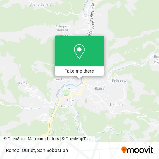 Roncal Outlet map