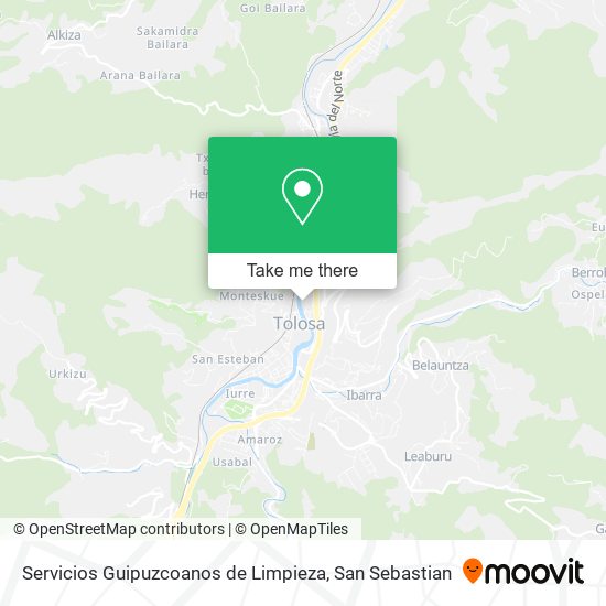 Servicios Guipuzcoanos de Limpieza map