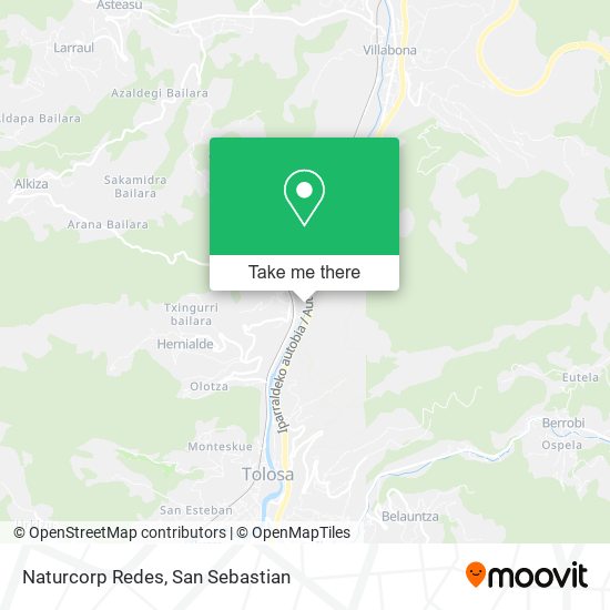 Naturcorp Redes map