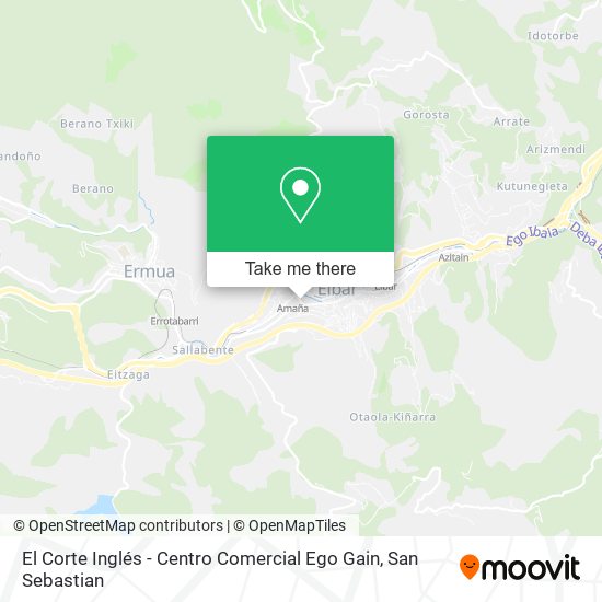 El Corte Inglés - Centro Comercial Ego Gain map