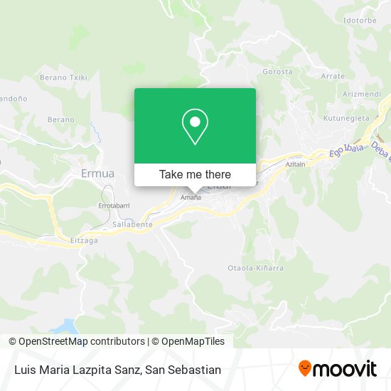 Luis Maria Lazpita Sanz map