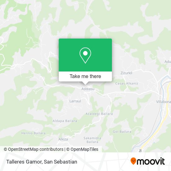 mapa Talleres Gamor